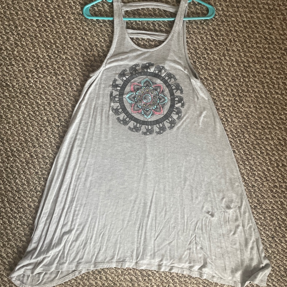 Gray Cover Up Dress